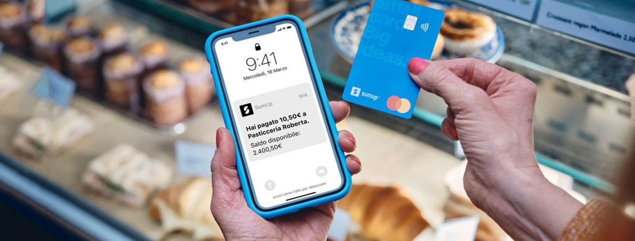 Banner SumUp lancia il Conto Aziendale, la soluzione gratuita per le Pmi