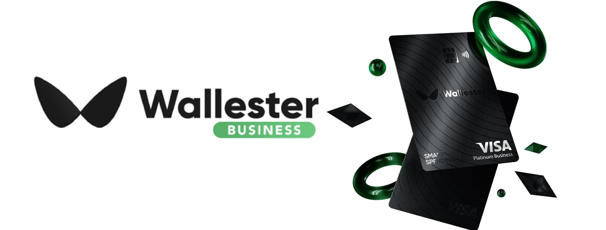 Banner Wallester Business aiuta a gestire note spese, rimborsi e carte condivise