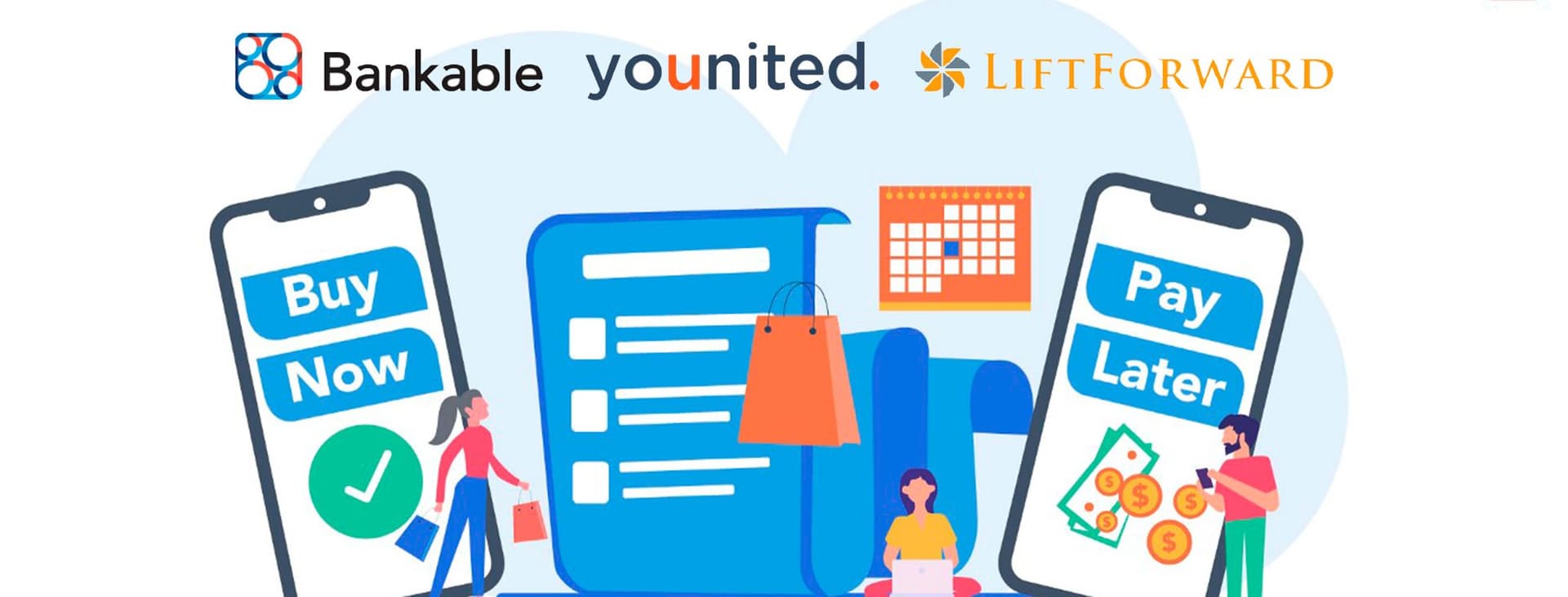 Banner BNPL e split payment in Italia: asse tra Bankable, Younited e LiftForward