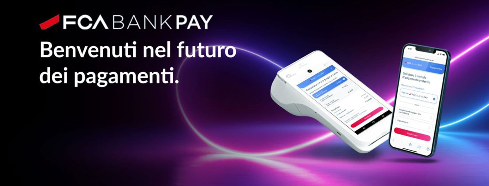 Banner Pagamenti digitali, Fca Bank lancia la piattaforma “buy now pay later”