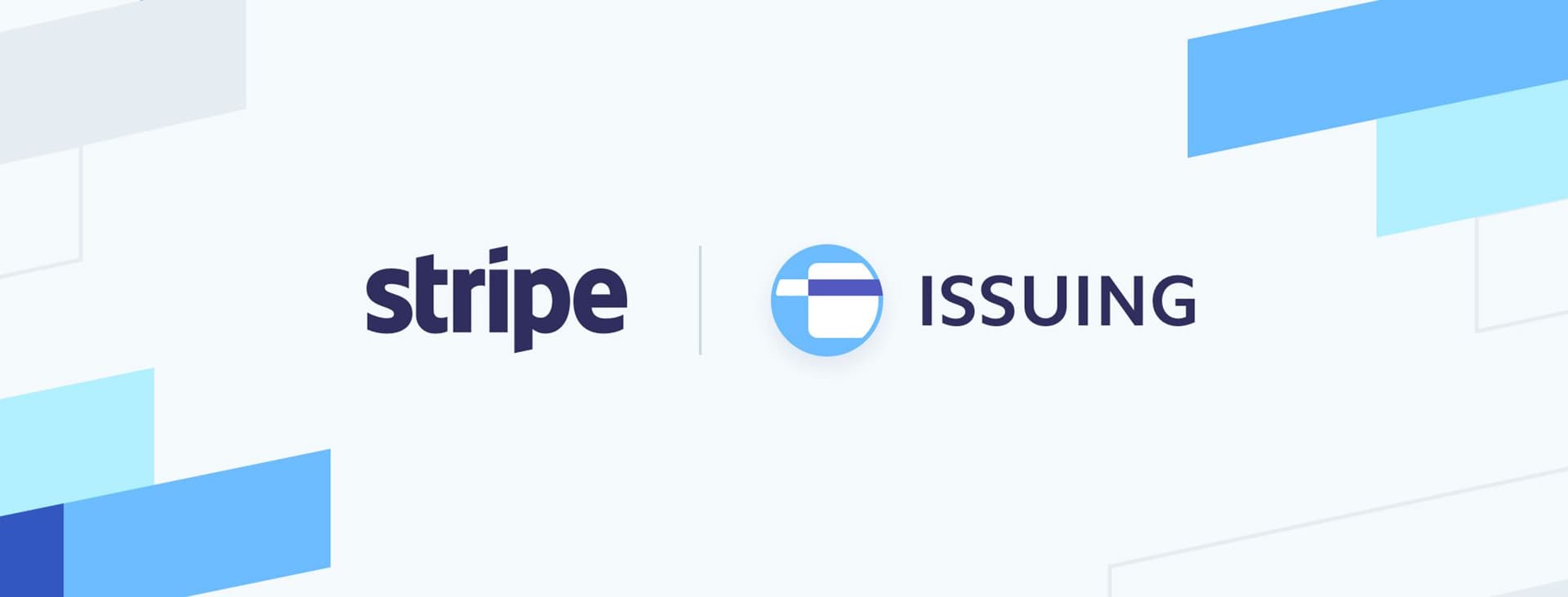 Banner Stripe fa le carte. Attiva in Europa Stripe Issuing