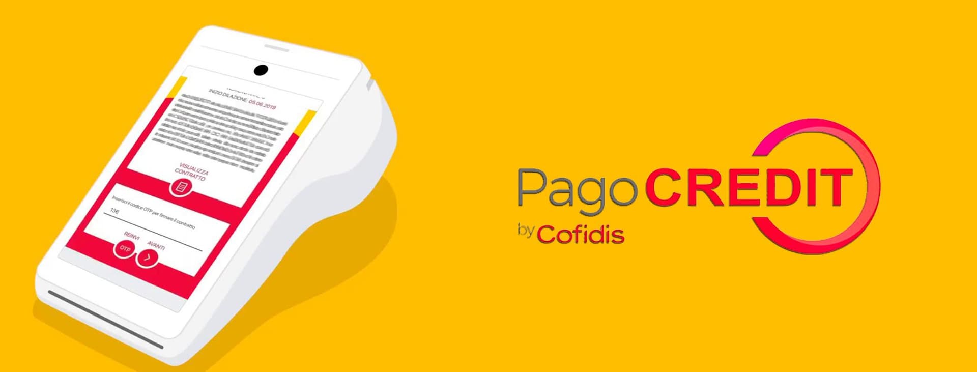 Banner Cofidis lancia PagoCREDIT: un fido per pagare a rate nei negozi