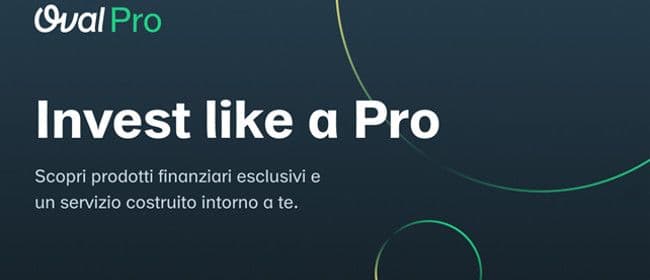 Banner Arriva Oval Pro: nuova piattaforma di Oval Money